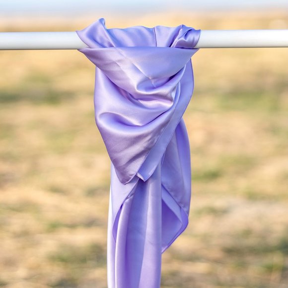 Fancy Cat Wild Rags Accessories - Lavender Silk Wild Rag Scarf